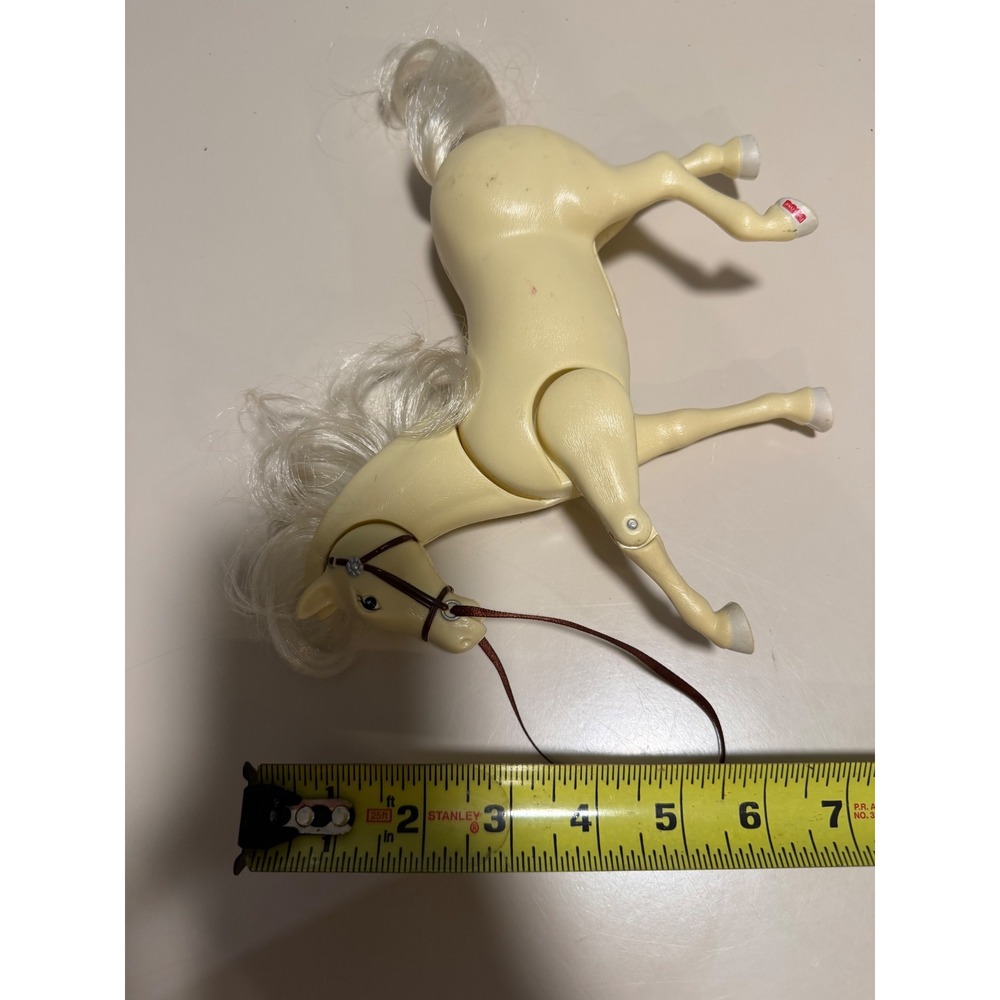 Fisher Price Loving Family Horse Cream White Blonde Mane Mattel 2000 Vintage - Picture 5 of 7